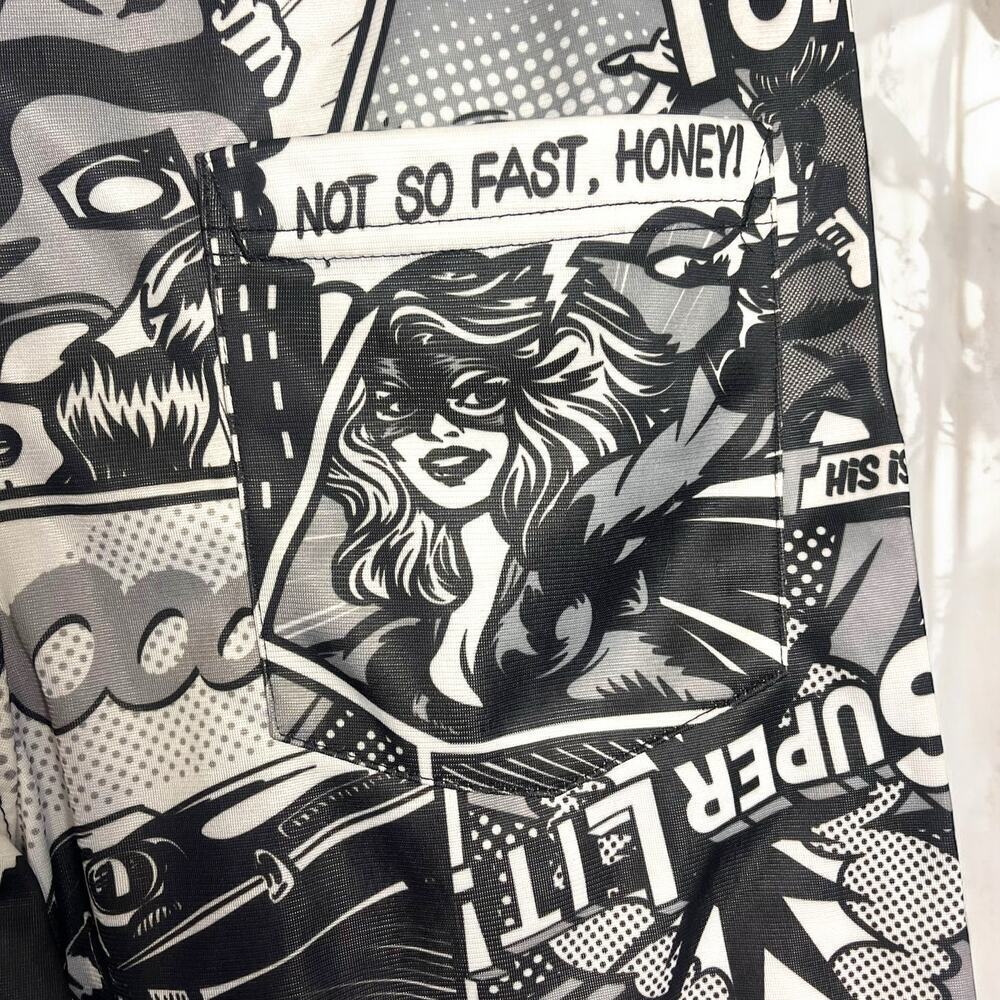 Oh Snap! Comic Book Swim Shorts Size M - Picture 2 of 8